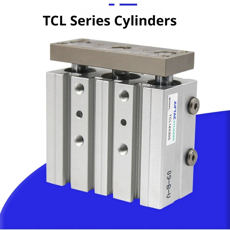 AirTac Pneumatic Cylinder TCL Three-axis Three Bar Cylinder with Guide Rod High Thrust Cylinder 12/16/20/25/32/40/50/63-S
