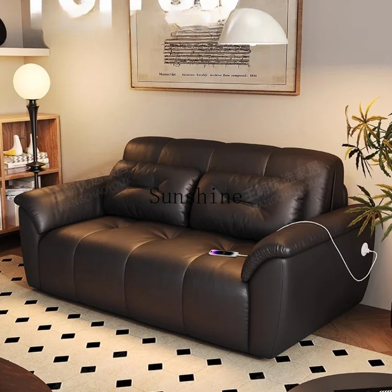 Intelligent voice electric sofa bed small apartment multi-function remote control bedroom living room dual-purpose folding  FT