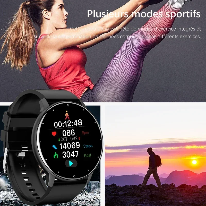 Xiaomi 2166 ساعة ذكية للرجال شاشة لمس كاملة ساعة رياضية للياقة البدنية IP67 مقاومة للماء بلوتوث لنظام أندرويد ios ساعة ذكية للرجال + صندوق