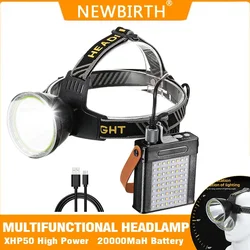 XHP50 Powerful Headlamp Strong Light LED Super Bright Led Headlight Waterproof Outdoor Headlight 20000 Mah Battery Headlight