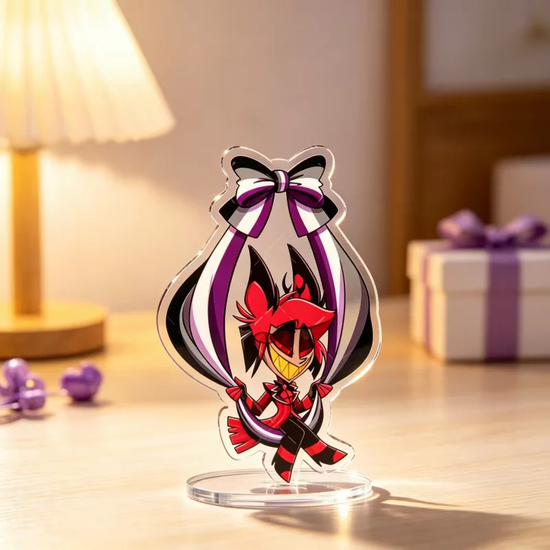 Hazbin Hotel Alastor Ace Pride Flag Swing Acrylic Standee Demon Character Anime Display Collectible Ornament Cosplay Gift