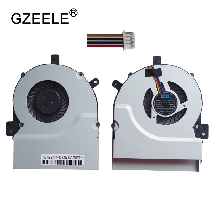 

GZEELE new Laptop cpu cooling fan for ASUS K55 A55 A55V r500v X55 x55v x55vd K55VM K55V K55VD R500V A55V MF75090V1-C170-S99 FAN