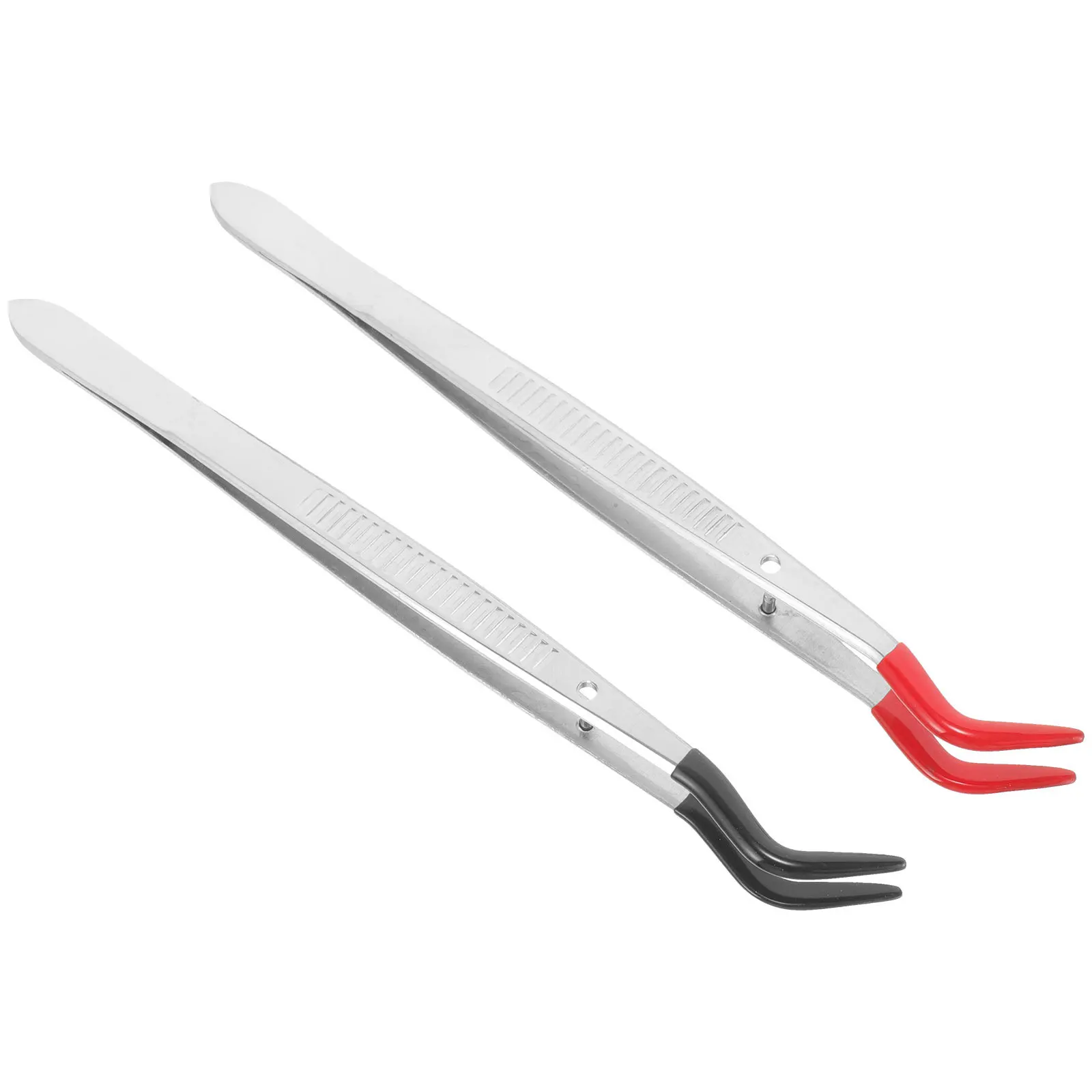 

2Pcs Stamp Tweezers Stainless Steel Lightweight Non-Magnetic Crafting Tools Eyelash Applicator Jewelry Making Tools