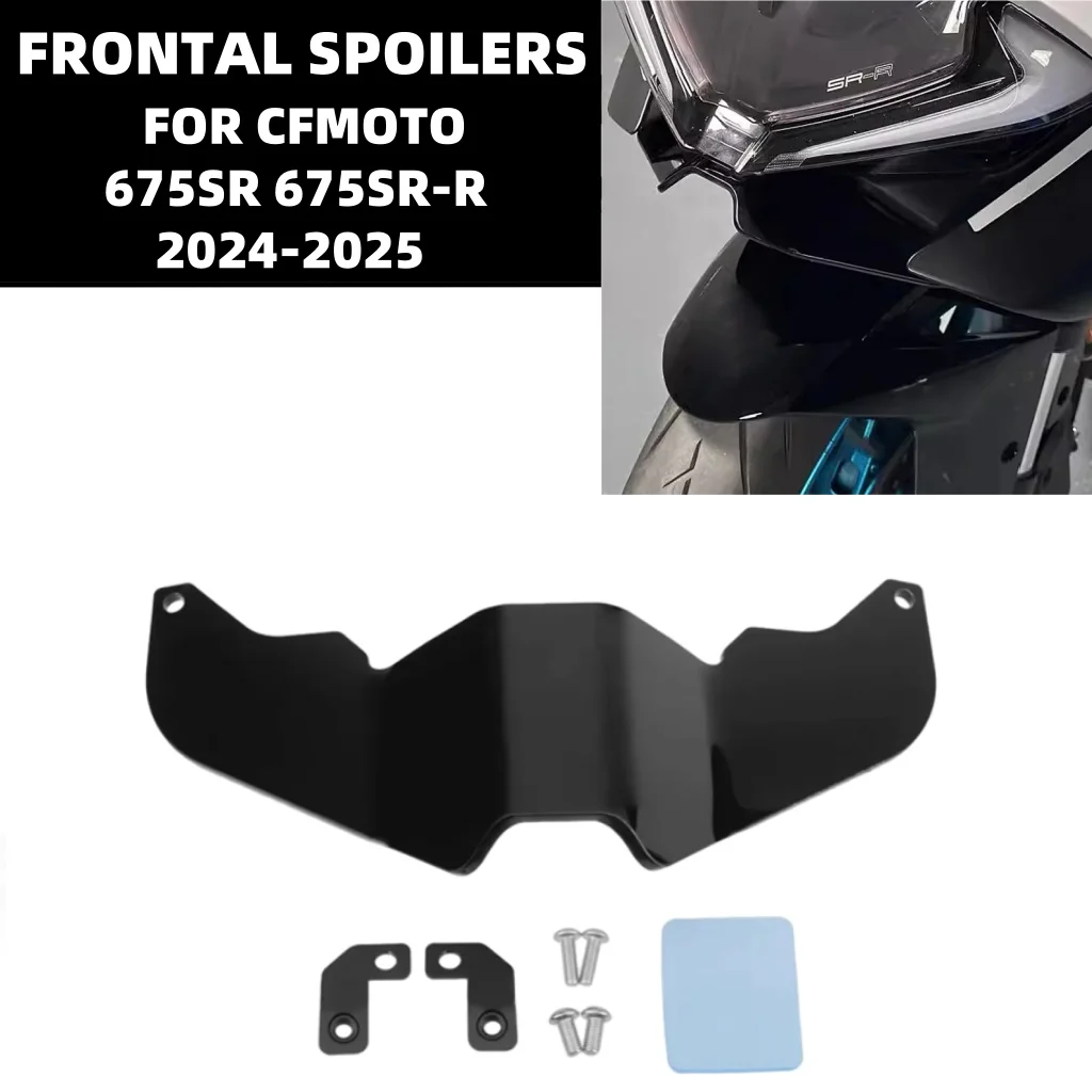 

For CFMOTO 675SR-R 675SR 675 SR 2024 2025 Motorcycle Modified Front Beak Nose Cover Fairing Winglets Lower Lip Guide Cover