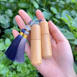 10/30pcs 2ml 5ml Bamboo Bottle Empty Essential Oil Bottle Stainless Roll On Ball Perfume Aromatherapy Bottle Oil Roller Bottle