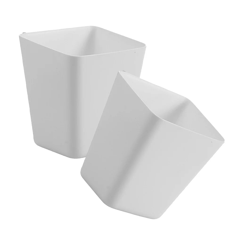 

2Pcs Pen Holder Wall Mounted ABS Stationery Storage Organizer for Desk Tidy Pencil Cup Makeup Brush Container Office Supplies