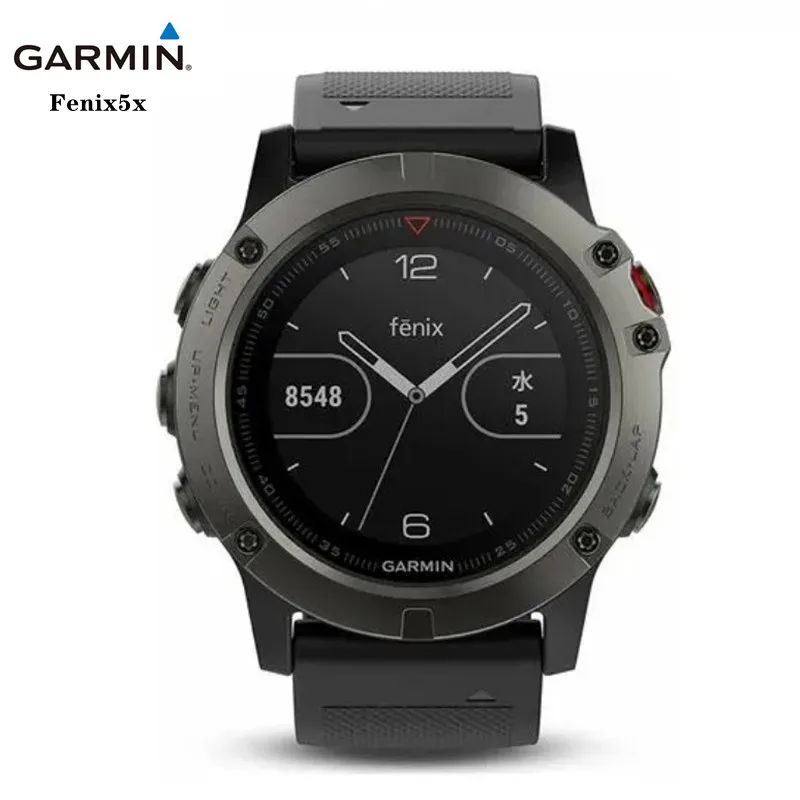 garmin fenix5 5X Three axis acceleration sensor Heart rate monitoring GPS marathon Smart Watch In English