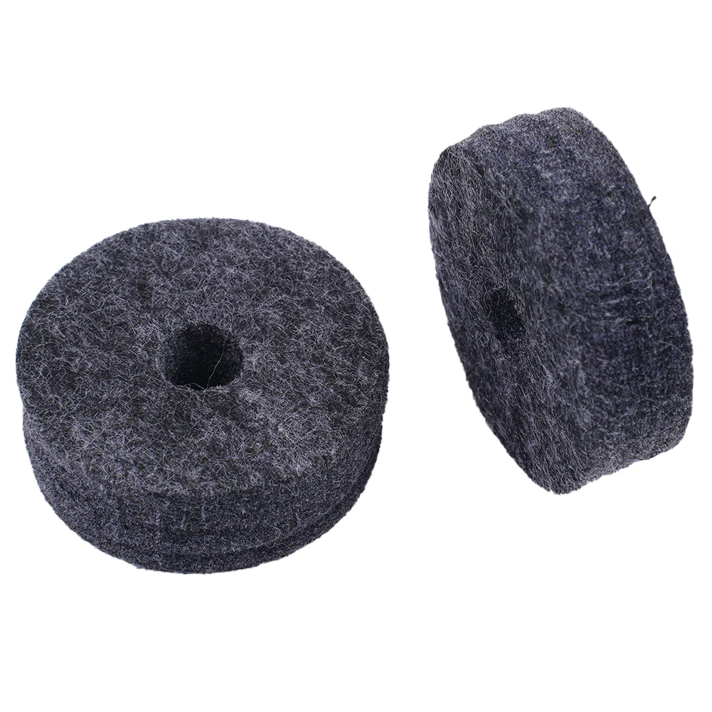 Set Cymbal Felt Washer Round Shape 20pcs Crash Cymbals Clutch Drum Felts Gray/black KIT Brand New High Quality