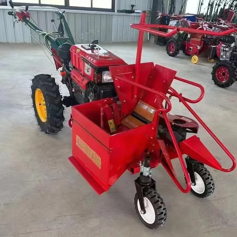 0.2hm²/h High Productivity Corn Harvester Mini Combine Harvester Straw Crushing 195F Agricultural Machine