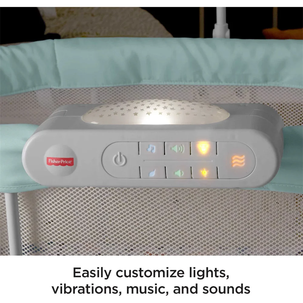 New Bassinet Soothing Motions  for Baby with Lights Music & Vibrations Free Shipping