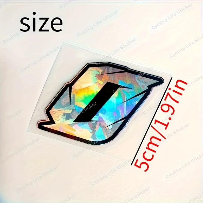 1PC Holographic Number Car Stickers, Colorful 0-9 Digit Decals for Car Body/Window, Add Racing Vibe to Your Automobile