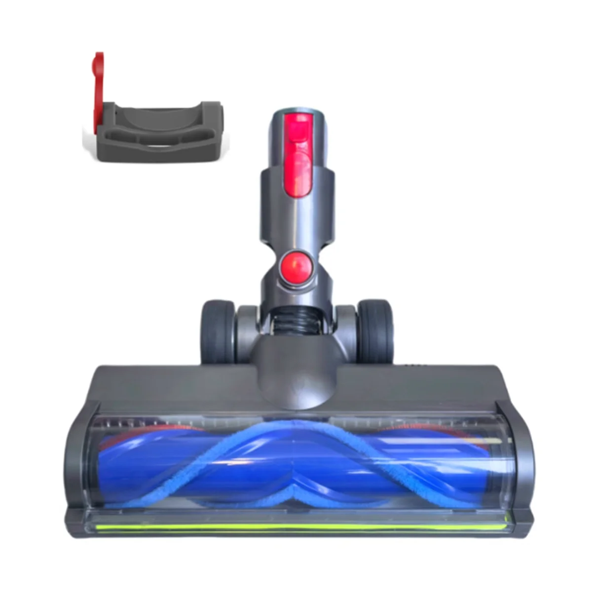

For Dyson V7 V8 V10 V11 V15 Vacuum Attachments with Green LED Lights for Hardwood Floor V Shape Bristle Roller Brush