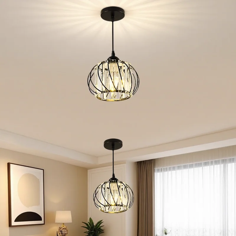 

Crystal Ceiling Light Corridor Foyer Aisle Light Simple Modern Personality Creative Balcony Mini Lamp