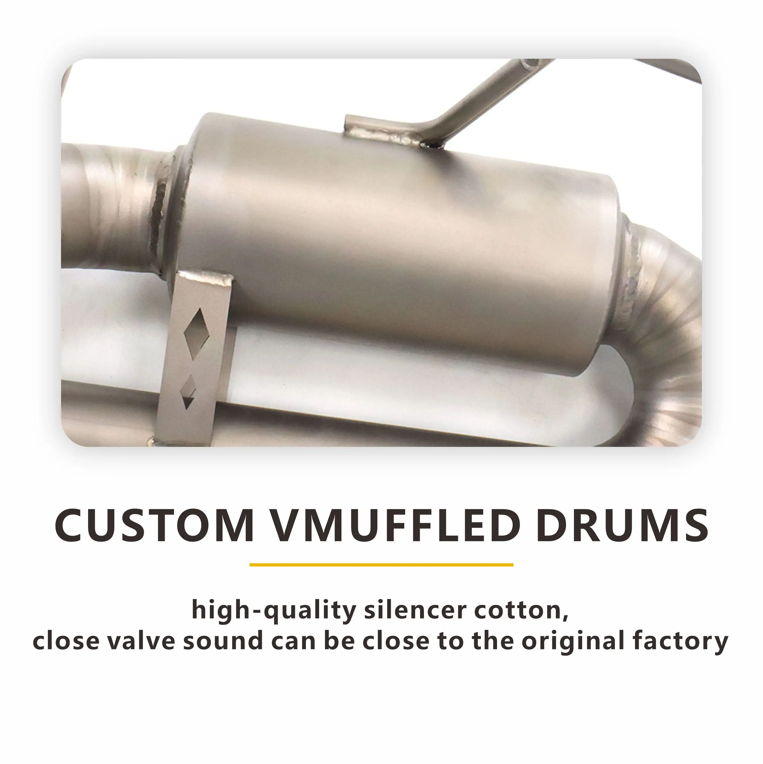 ท่อไอเสีย Ti Catback สำหรับ Corvette C8 Z06 พร้อมวาล์ว OEM ปลายท่อไอเสียแบบพ่นทราย น้ำหนักเบา เสียงดี