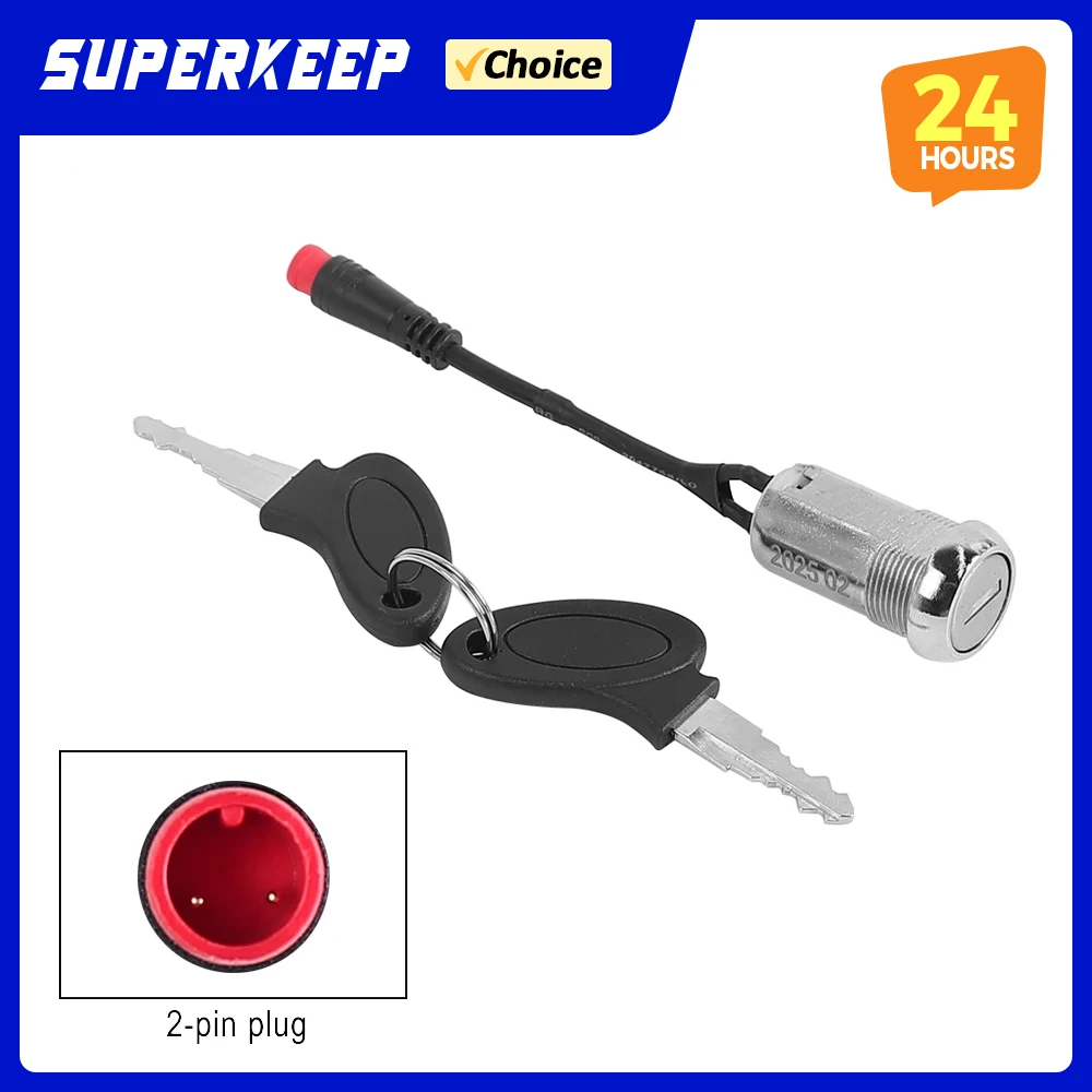 Anti Theft Security Lock Electronic Lock with 2 Keys for Kukirin G3 Pro Electric Scooter Cecurity Switch Lock Replacement Parts