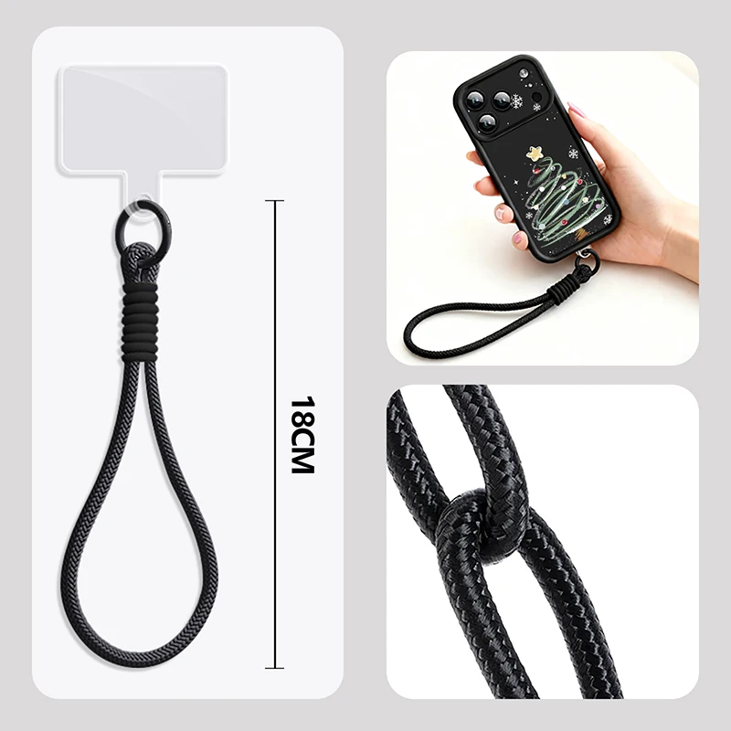 الخيال خط شجرة عيد الميلاد شريط للرسغ الحال بالنسبة آيفون 17 برو ماكس فوندا آيفون 16 برو ماكس 15 14 13 12 11 16E 17 الهواء غطاء ناعم