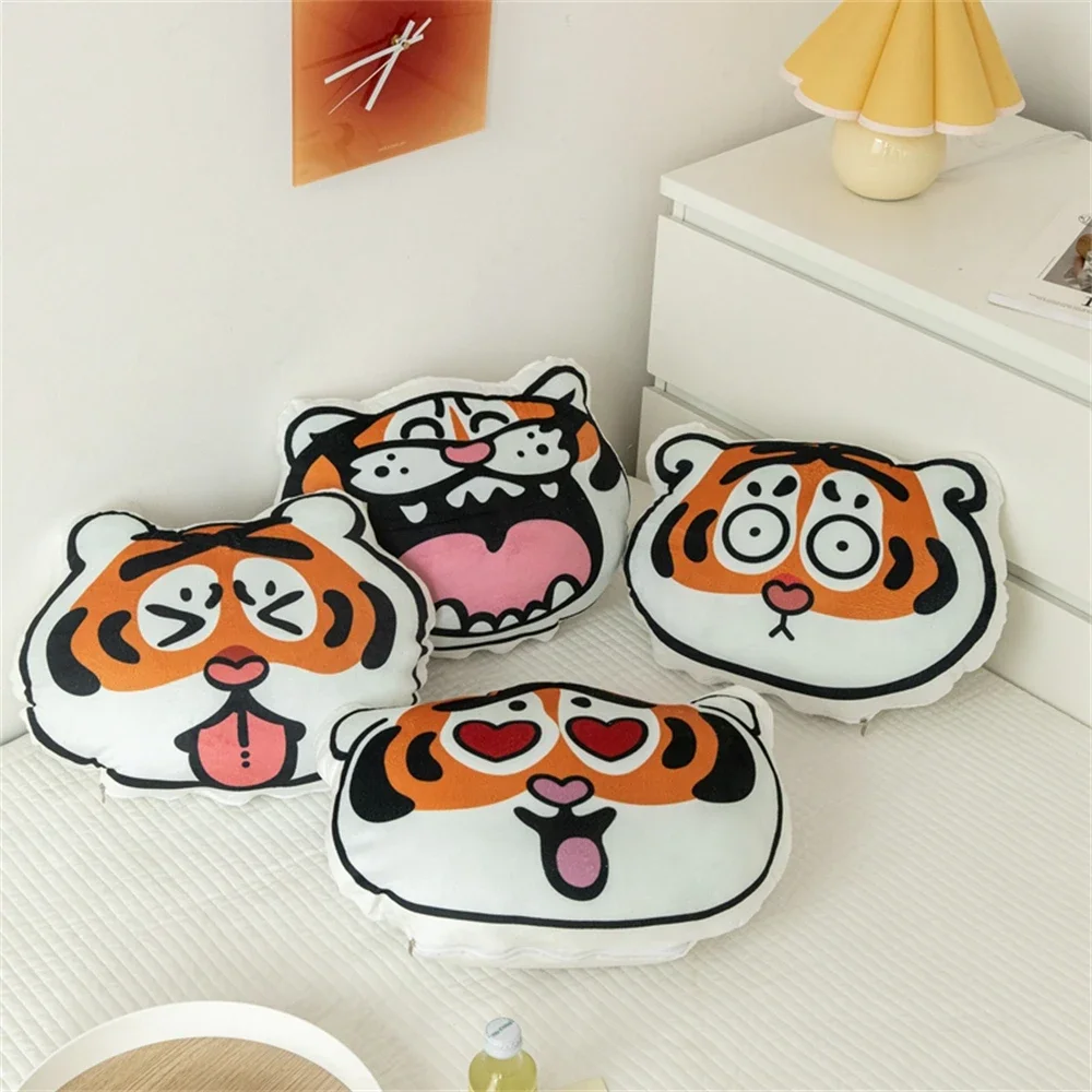 

Cartoon Tiger Pillow Home Decoration Living Room Soft Sofa Back Seat Cushion Car Chair Office Nap Waist Rest Throw Pillow Gifts