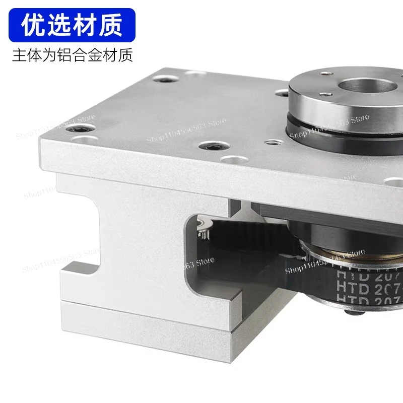 Hollow Table 42mm 57mm Aperture with Stepper Servo Motor Reducer, Right Angle Heavy Duty Indexing Rotary Stage for Automation