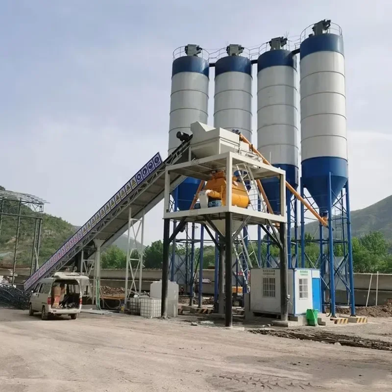 Hot Sale Concrete Mixing Plant Equipment Ready-mixed Concrete Plants Mini Cement Concrete Mixer Batching Plant