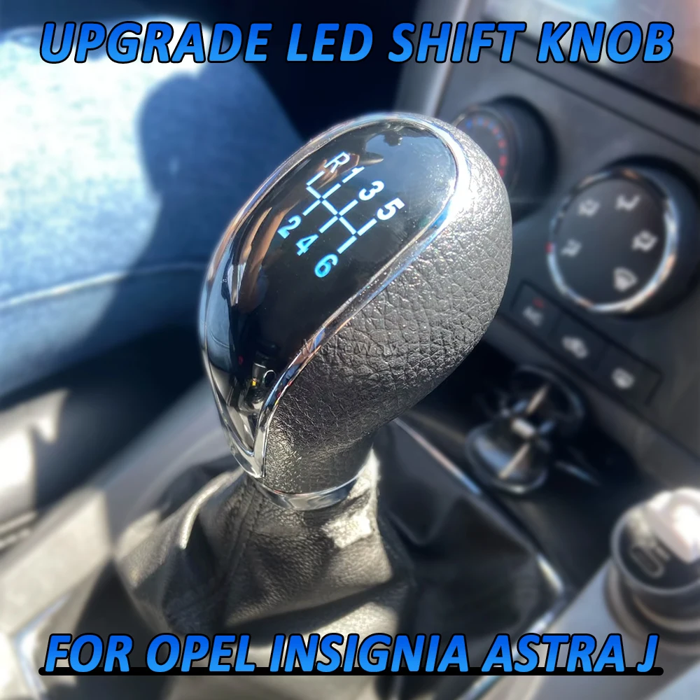

Manual LED Gear Stick Shift Knob Lever Handle Shifter For Vauxhall Buick Excelle Opel Corsa Astra Insignia Mokka Accessories
