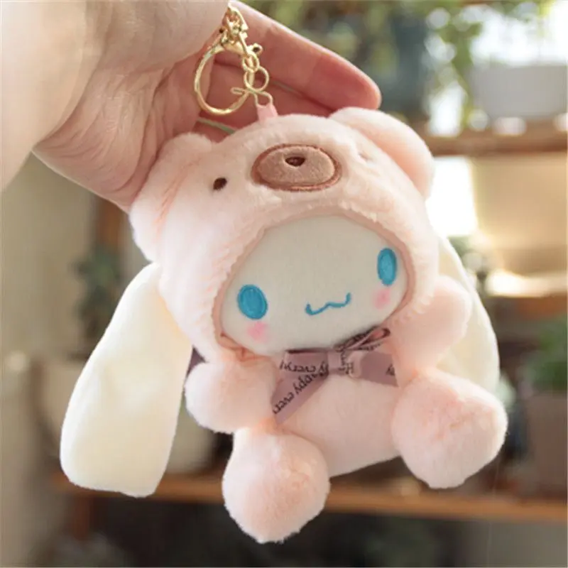 

Милый мультфильм Sanrio Hello Kittye My Melody Cinnamoroll брелок для рюкзака, подвеска, украшение для рабочего стола, фигурка, праздничный подарок