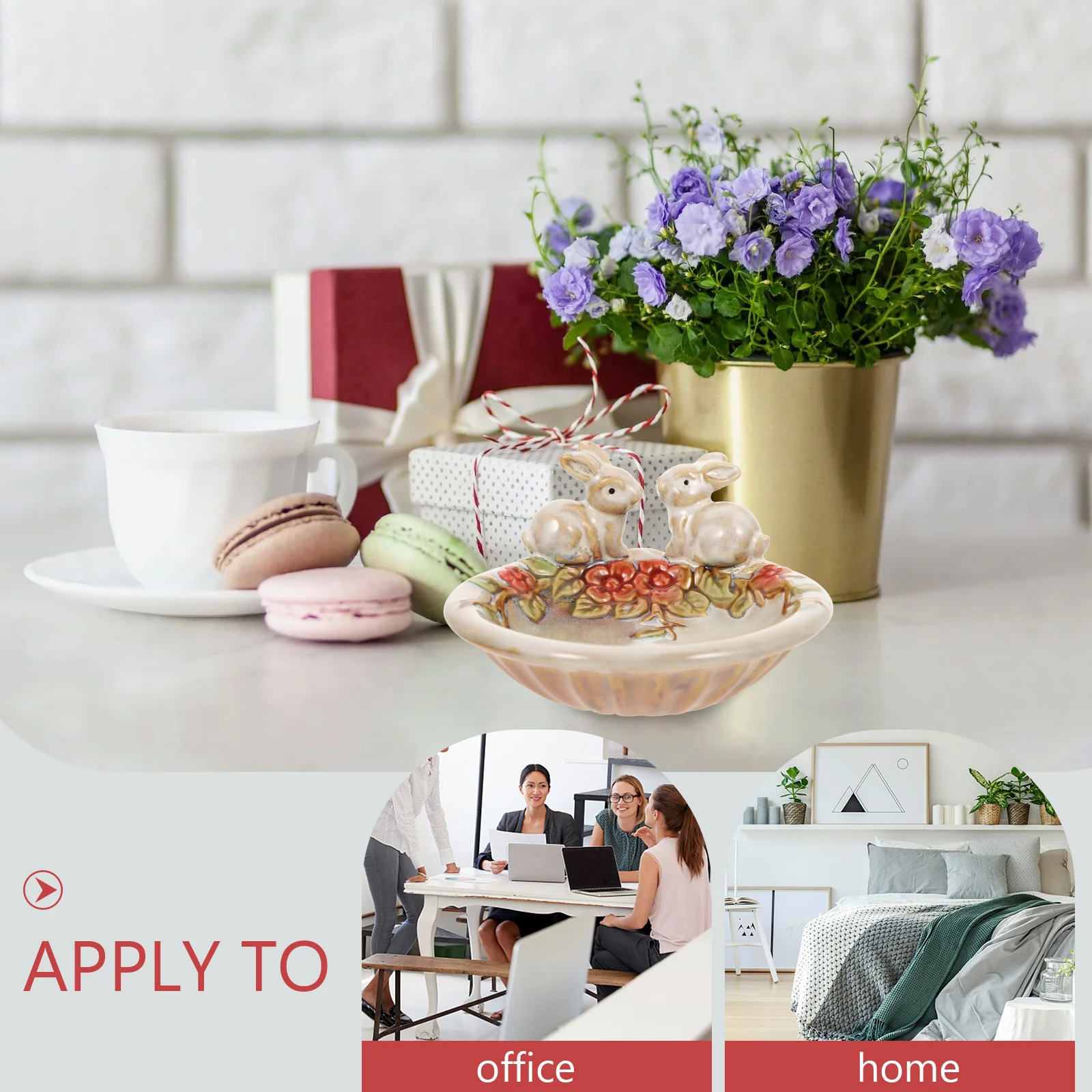 

Ceramic Storage Tray Elegant Dessert Plate Jewelry Display Home Decor Multi Purpose Serving Tray Creative Desktop Organizer