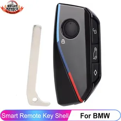 KEYECU 4 Buttons Remote Case Cover For BMW i7 X7 G07 LCI iX I20 X1 U11 7 Series G70 G09 XM U06 G81 M3 Auto Smart Key Shell Fob