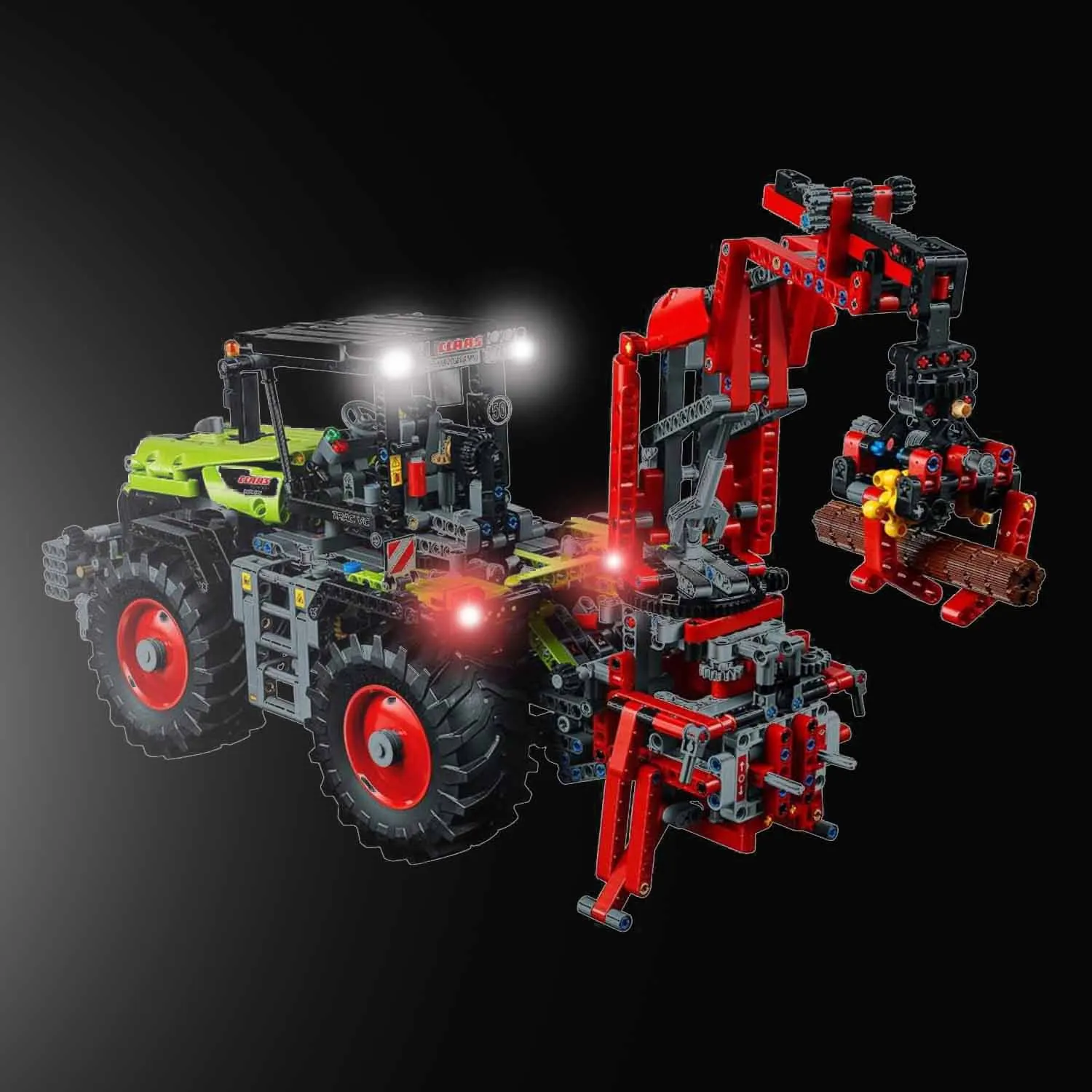 レゴなし、ライトのみ) レゴ テクニック 42054 CLAAS XERION 5000 TRAC 
