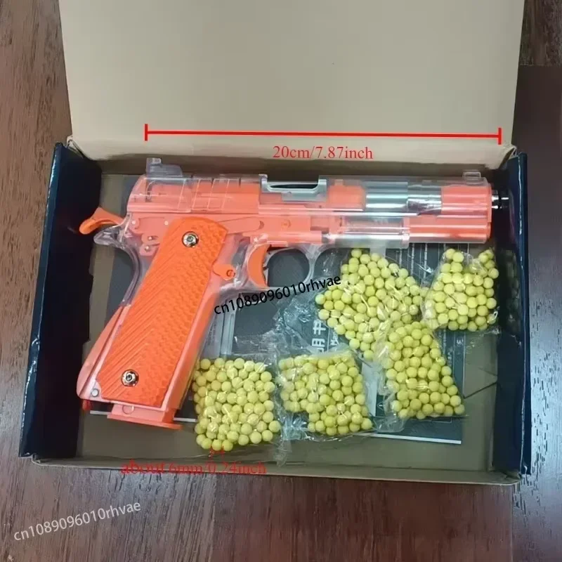 M1911 Speelgoedpistool Lege kamer Hangend machinegeweer Speelgoedpistool Snelle demontage Handleiding Jongen BB Bullet Kinderen Lagere tijdschrift