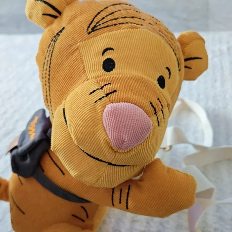 Cartoon Disney Cute Yellow Tigger Anime Figure Soft Stuffed Plush Doll Backpack Throw Pillow Toy Children Birthday Gift