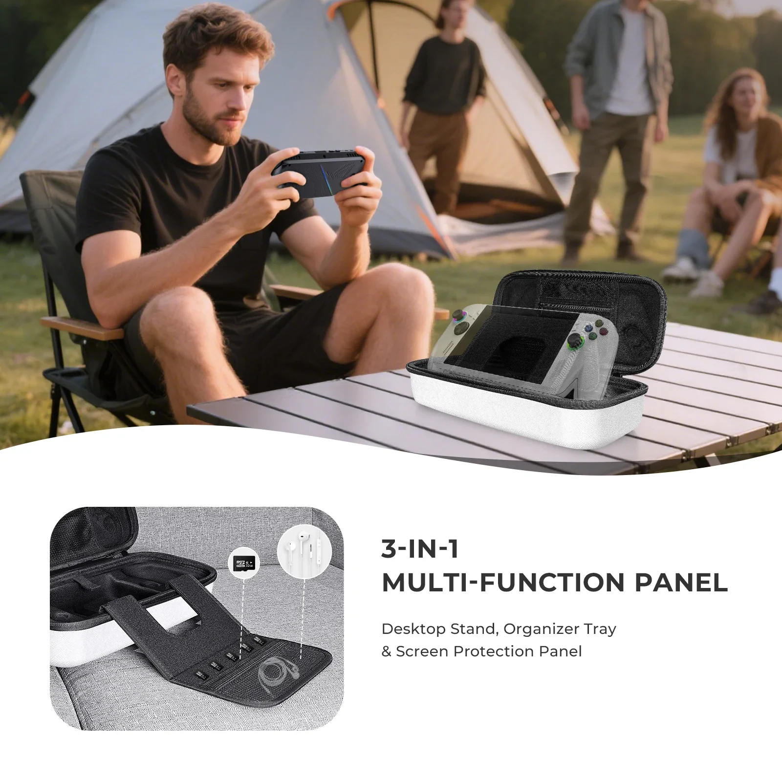 

Carrying Case for ROG ROG XBOX Ally/ROG XBOX Ally X, Travel Storage Bag Organizer EVA Protective Cover Game Console Accessories