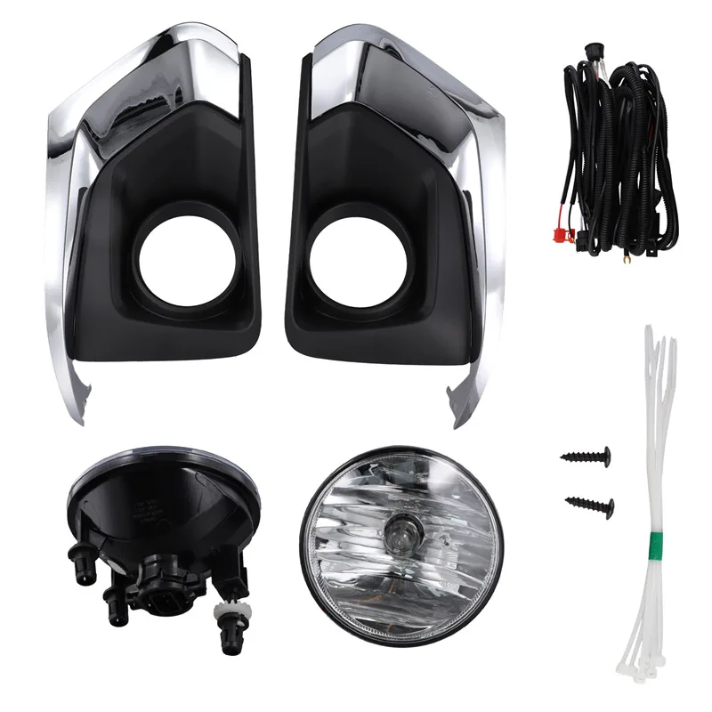 Car Fog Light Driving Lamp Assembly Wiring Kit Headlights Foglights For Chevy Traverse 2018-2020 GM1038229 GM1039229