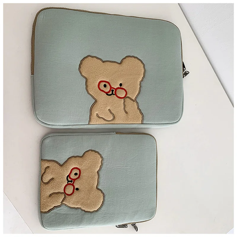 Kawaii Cute Laptop Sleeve Computer Bag 11 12 13.3 13.6 14 15.6 pollici per Macbook Air Ipad Pro Lenovo Asus HP Laptop custodia per il trasporto