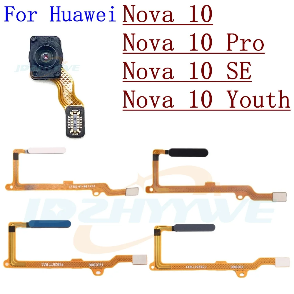 Original Fingerprint Sensor Scanner For Huawei Nova 10 Youth Pro 10SE  10Z Touch ID Connect Home Button Extension Flex Part