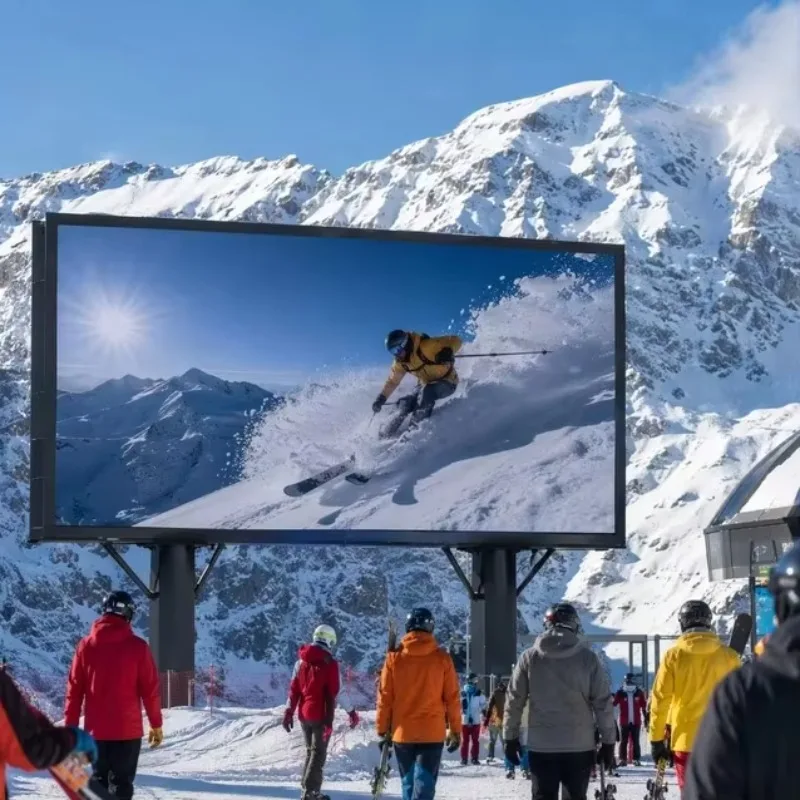P6.67 High Brightness 10000 Nit IP66 Waterproof Outdoor  Advertising Wall Custom OEM  Naked Eye 3D  Display screen