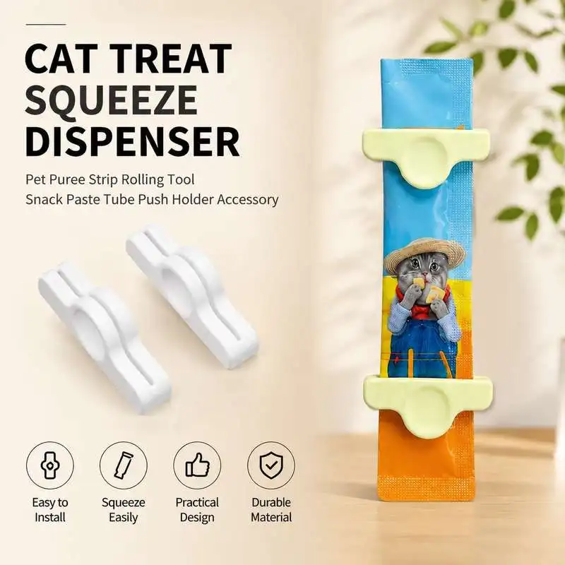 Cat Strip Squeezer Paste Dispenser Practical Pet Food Extrusion Helper Handy Feeding Aid Tool For Daily Pet Feeding Use