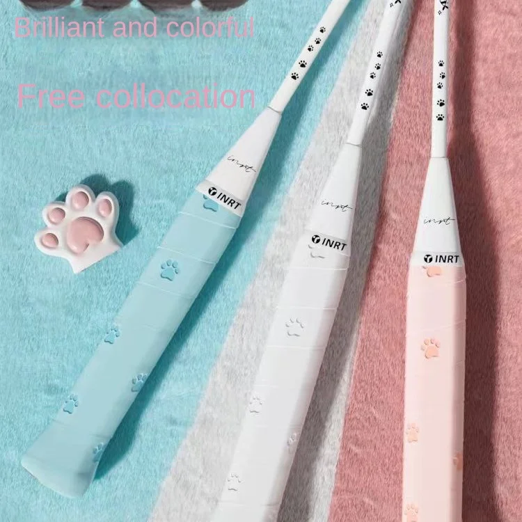 Raqueta de tenis con garra de gato, pegamento de mano, mango de goma antideslizante, correa para caña de pescar, cinturón de bobinado resistente al desgaste absorbente para el sudor