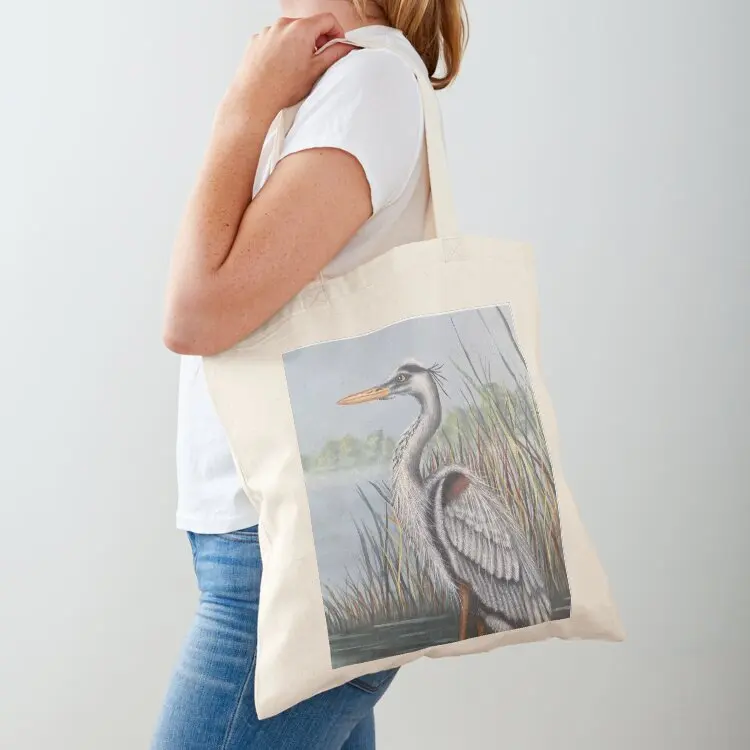 

Blue Heron Tote Bag shopping bag reusable grocery bags shopper bag women cloth woman