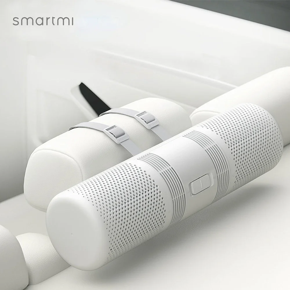 Smartmi พัดลมคู่รถยนต์, ตัวกรองอากาศไหลเวียน70M3/ชั่วโมงอนุภาคระบบปรับอากาศที่มีประสิทธิภาพการกรองเครื่องกรองอากาศสดชื่น