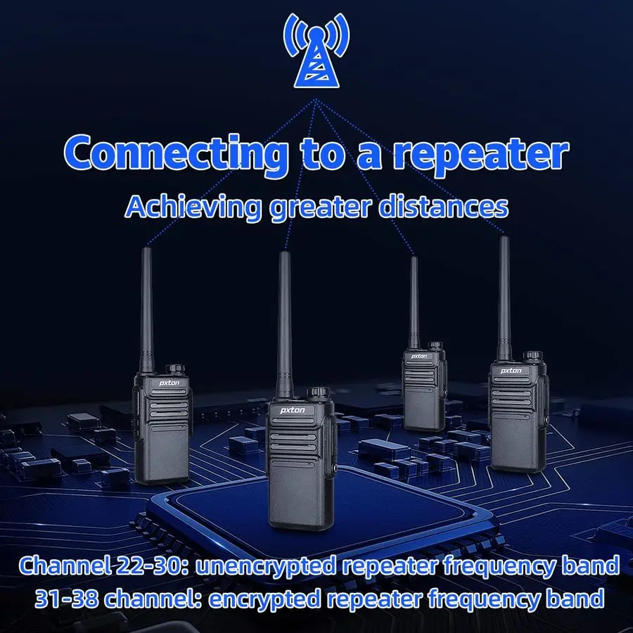 Водонепроницаемые рации для взрослых, работы и улицы. рации дальнего действия с наушниками и быстрой док-станцией для зарядного устройства