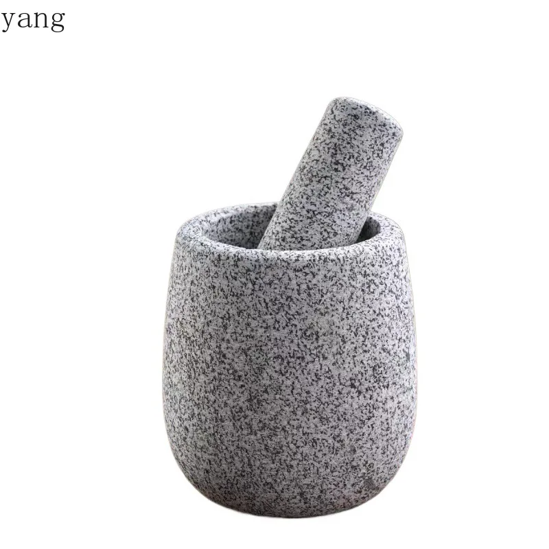 CX natural stone garlic masher stone mortar household tamper can grinder