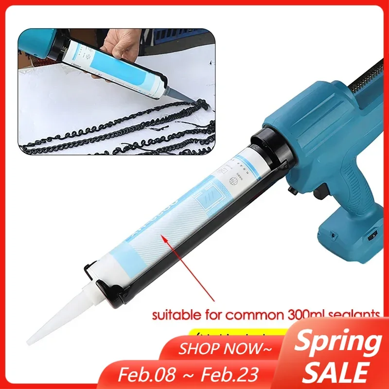 

6 Speeds Doors Windows Filling Sewing Gun Electric Caulking Gun Glass Adhesive Glue Seal Sealant Tool for Makita Battery
