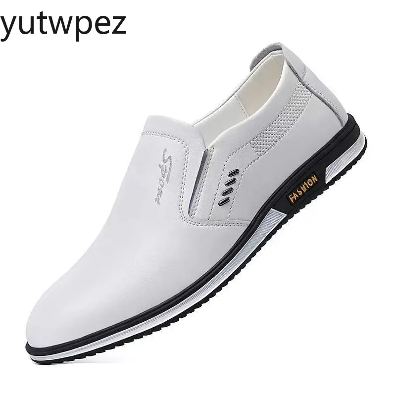 Bequeme Loafer Slipper für Herren, rutschfeste Fahrschuhe, hochwertige Herrenschuhe, große Größen, luxuriöse Herren-Lederschuhe – Detail 2