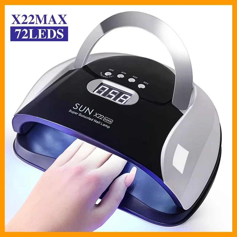 

72 светодиодная лампа для дизайна ногтей Светодиодная УФ-сушилка для ногтей Машина для дизайна ногтей для отверждения гель-лака Лампа для ногтей с автоматическим датчиком