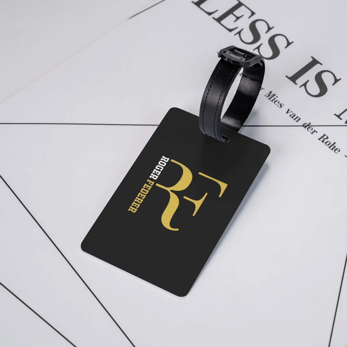 

Roger Federer Luggage Tags Suitcase Accessories Travel Baggage Boarding Tag Label Holder ID Name Address