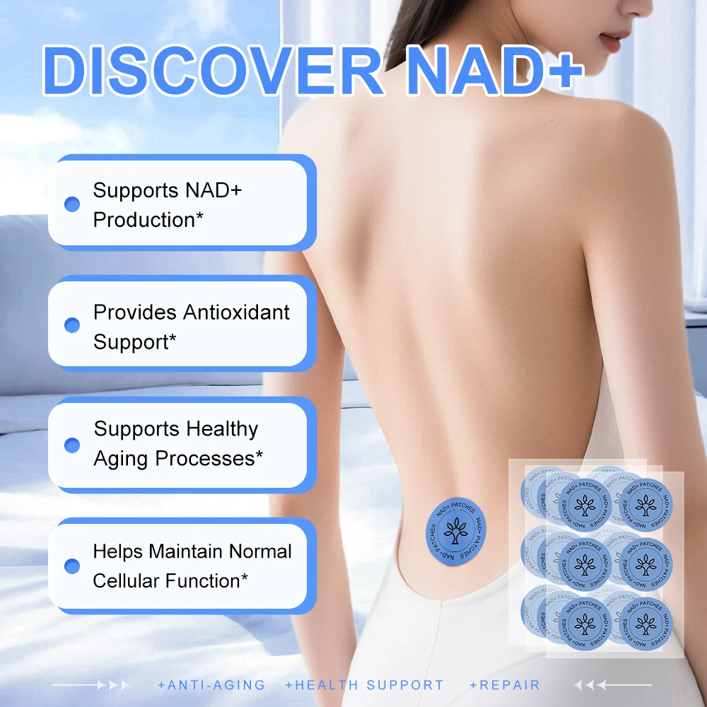 30PCS NAD+ Body Management Patch Easy To Use Skin Friendly Daily Body Care Support Sticker For Daily Wellness Use