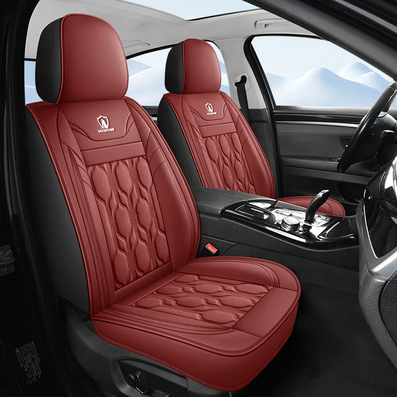 

2pc PU Leather Car Seat Covers Front Pair, Waterproof Seat Covers for Cars, Non-Slip Covers Universal Fit for Most Cars