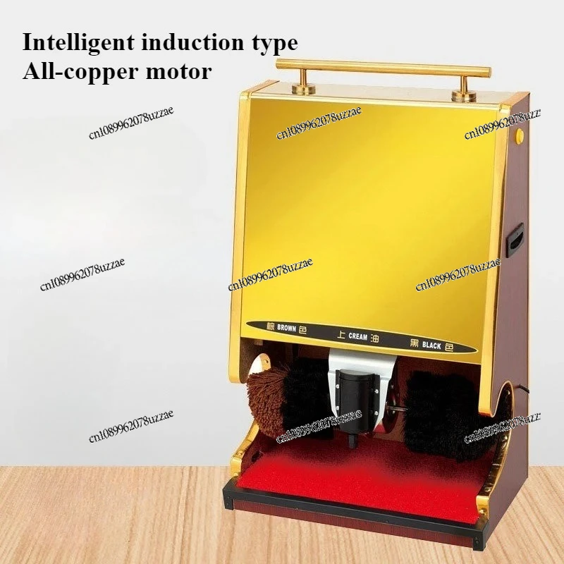 Shoe Shining Machine for Home Use Fully Automatic Sensing Public Hotel Lobby Electric Titanium Shoe Brushing Machine