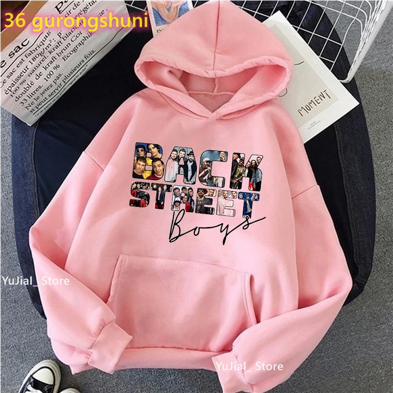 Backstreet Boys Dna World Tour 2022 Graphic Print White/Gray/Pink Cap Hoodies Women Harajuku Fashion Sweatshirt Femme Tops