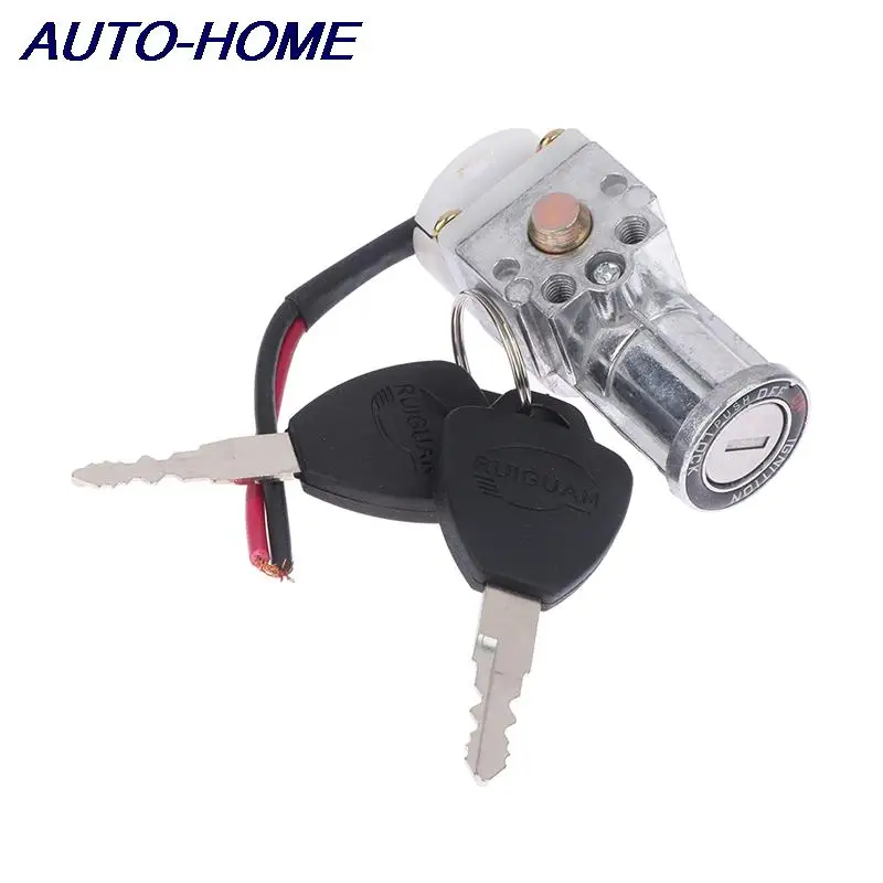 Bigger Head Type Electric Bicycle Ignition On/Off Key Switch Heavy Load E-bike Li-ion Battery Casing Lock